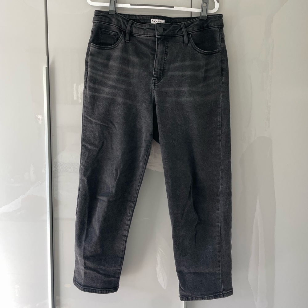 Ava & Viv Women’s Black Straight Jeans